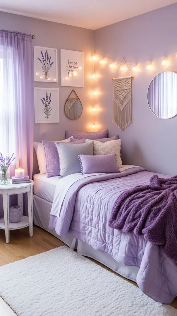 Soft Lavender Bedroom