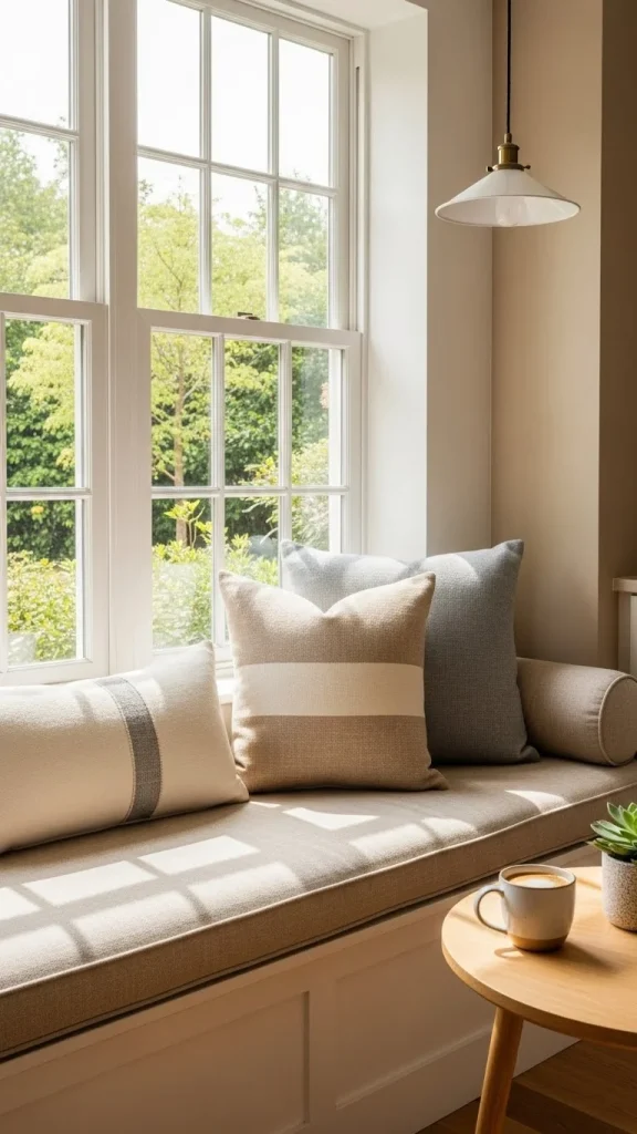 Cozy Kitchen with Window Seating