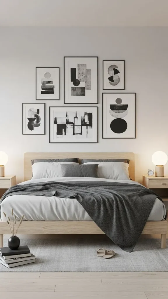 Soft Gray Aesthetic Room