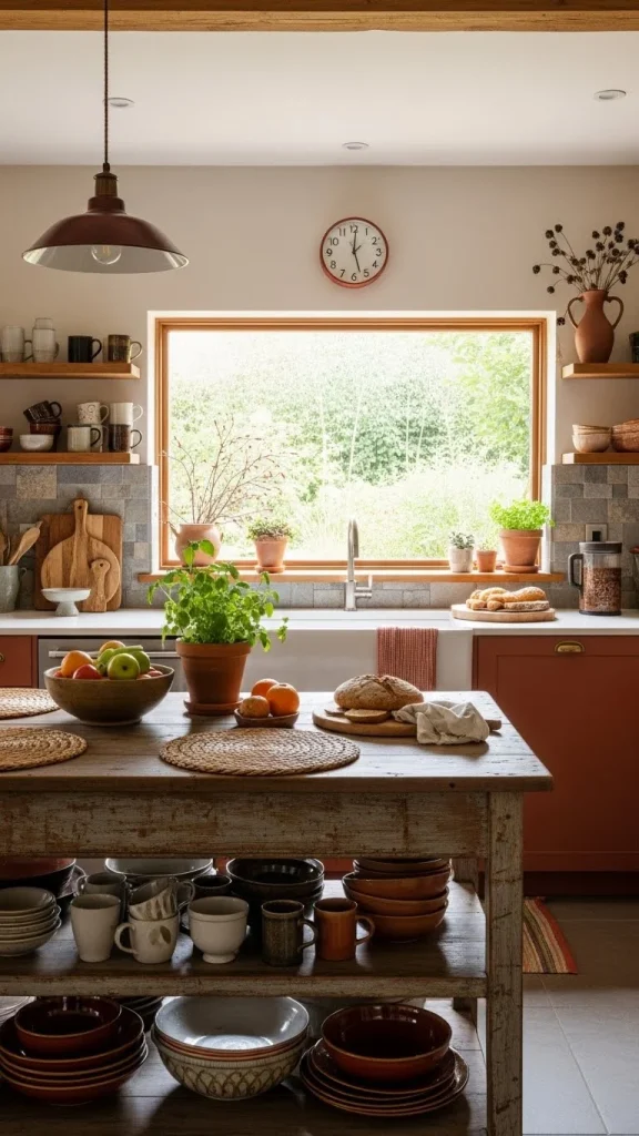 Cozy Kitchen with Handmade Decor