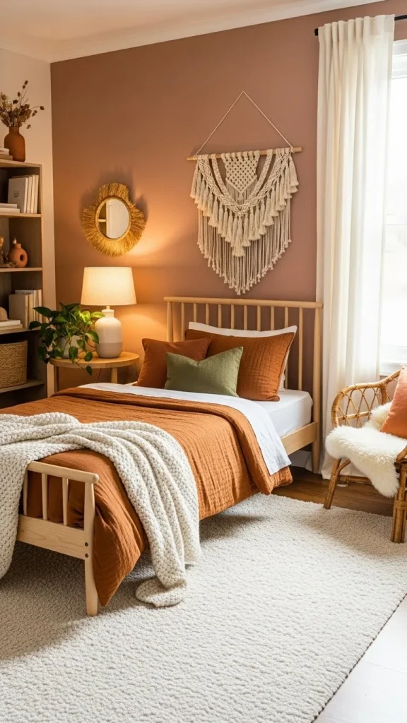 Warm Earth Tone Bedroom
