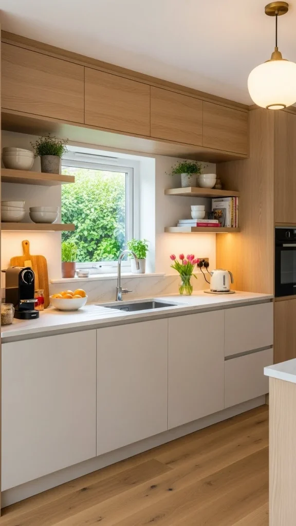 Cozy Kitchen with Built-In Storage