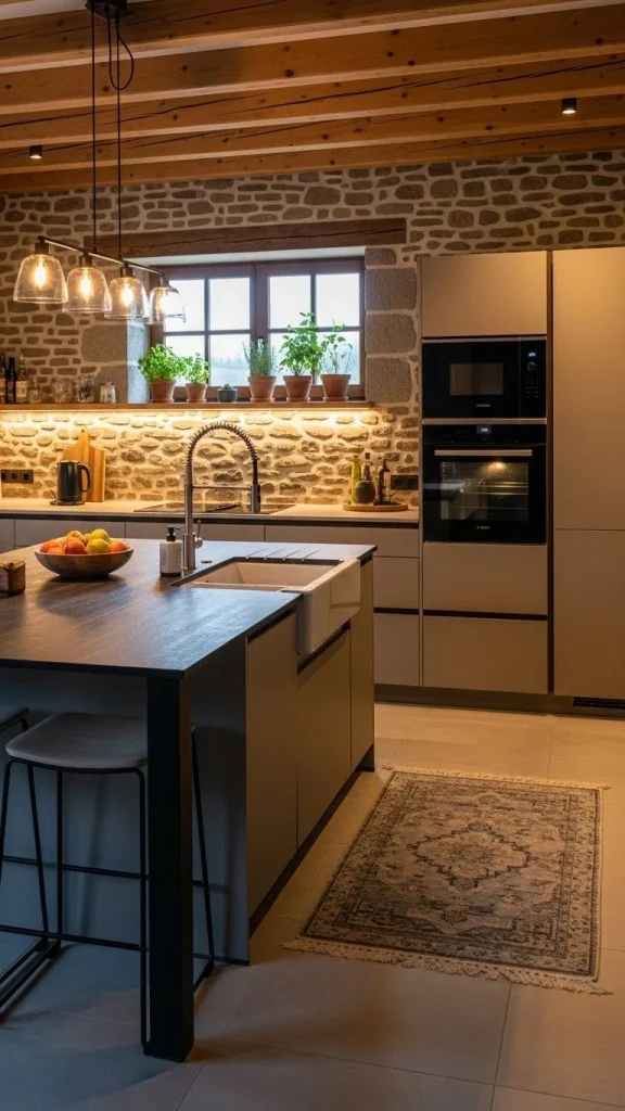 Rustic Modern Cozy Kitchen