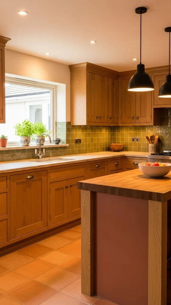 Earth-Tone Cozy Kitchen