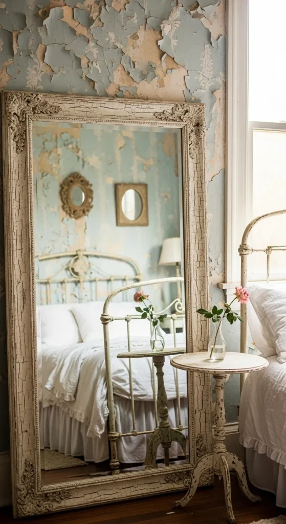 Antique Mirror Accent Wall