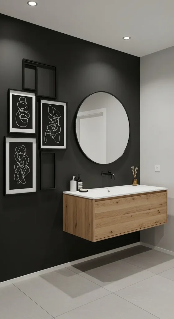 Black Accent Wall Decor