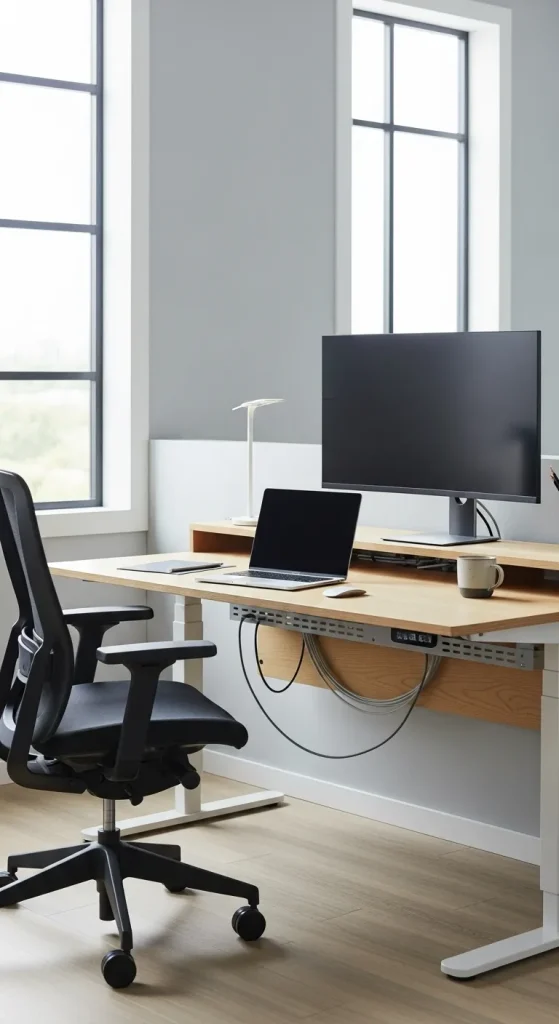 Desk with Cable Management