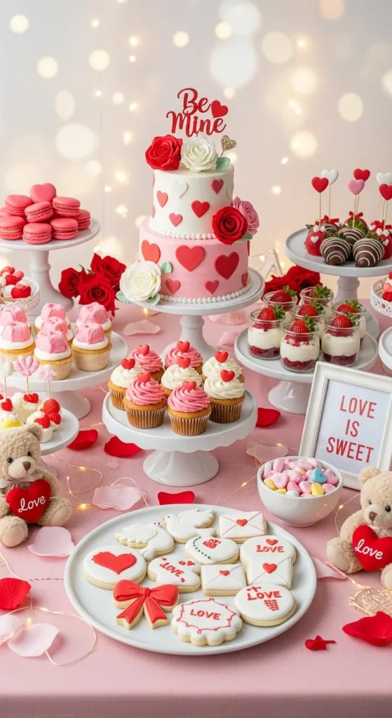 Dessert-Themed Valentine Table