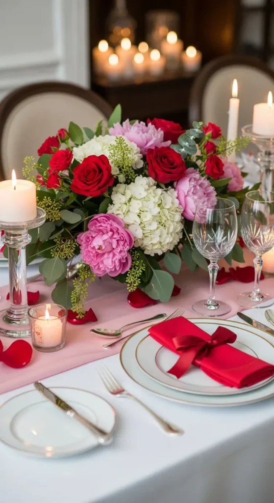 Fresh Flower Centerpiece Table