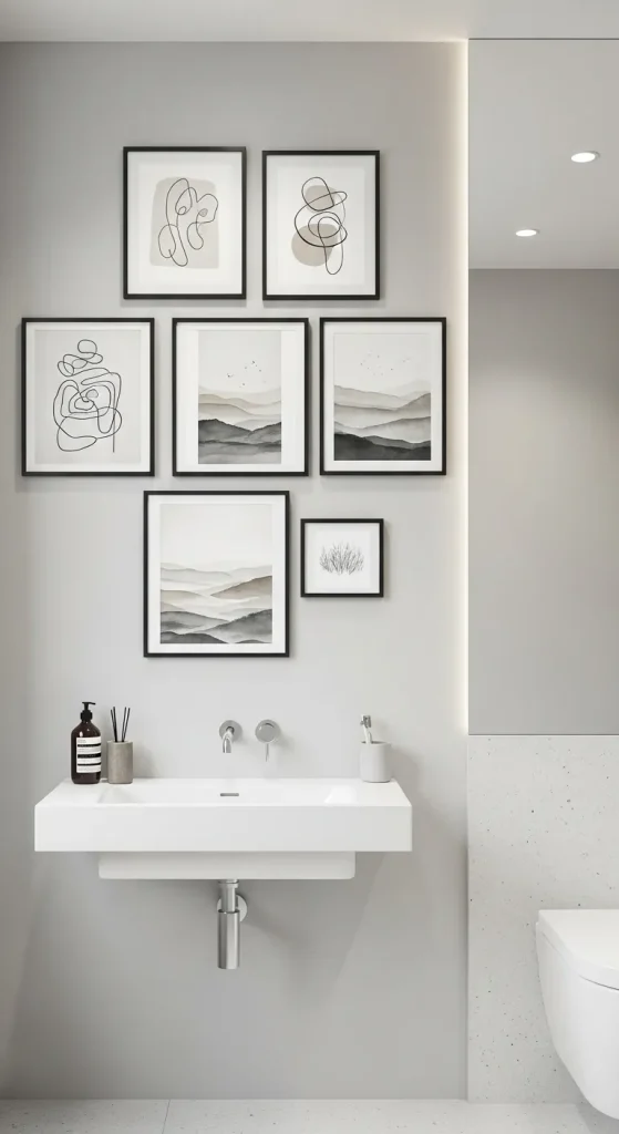 Gallery Wall with Waterproof Frames