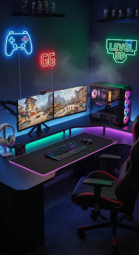 Gaming Desk Setup