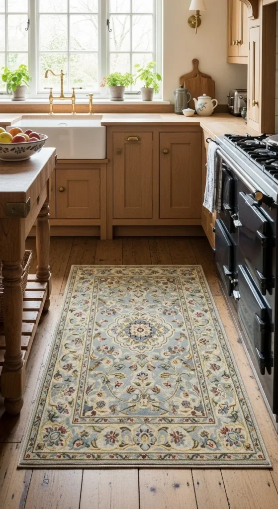 Kitchen Rugs with Floral Accents