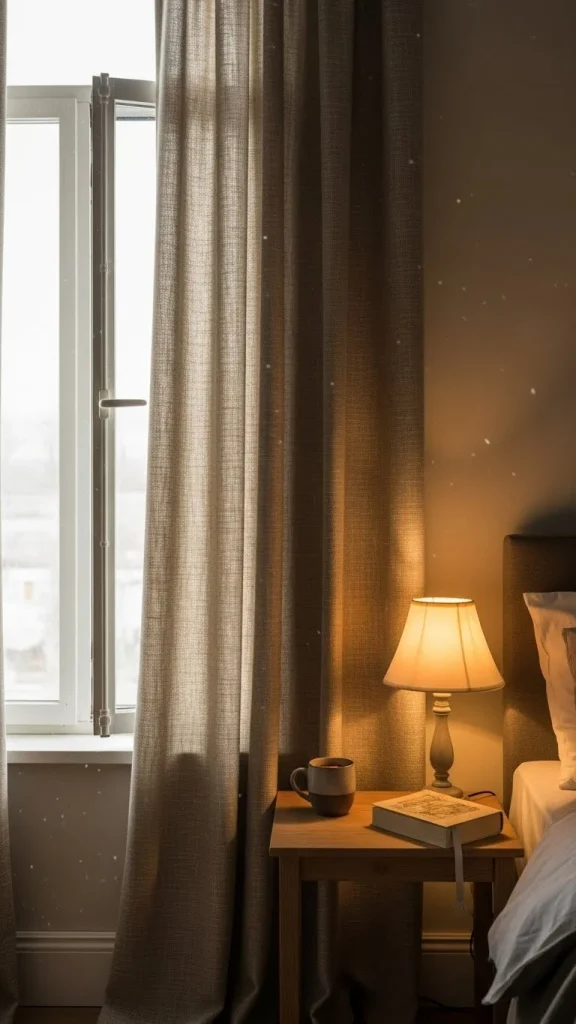 Neutral Bedroom with Art Focus