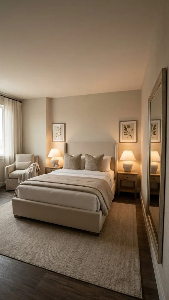 Neutral Hotel-Inspired Bedroom