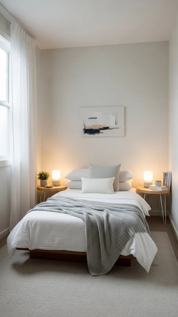 Neutral Small Bedroom Styling