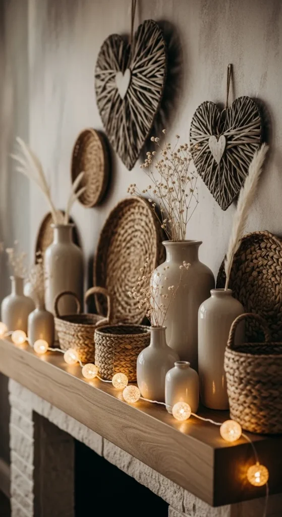 Neutral Valentine Mantle with Texture
