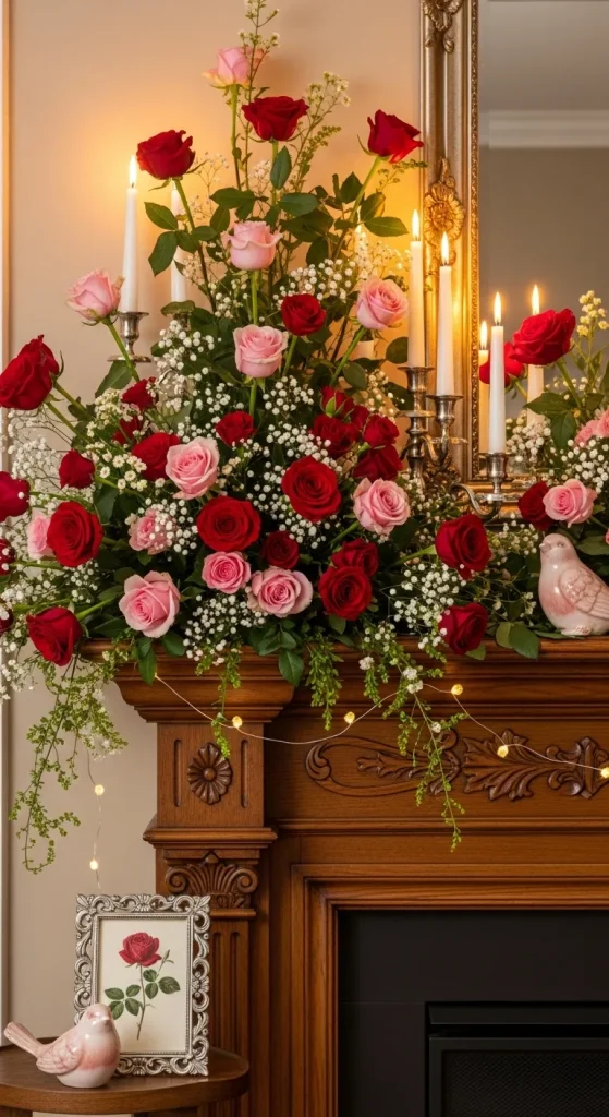 Romantic Rose-Focused Mantle