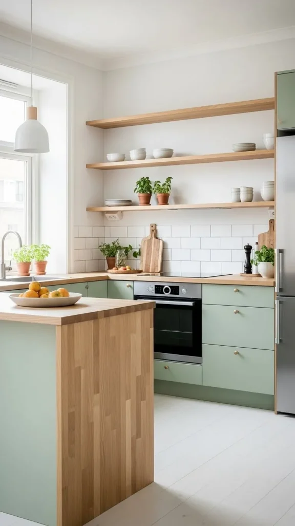 Scandinavian Green Kitchen