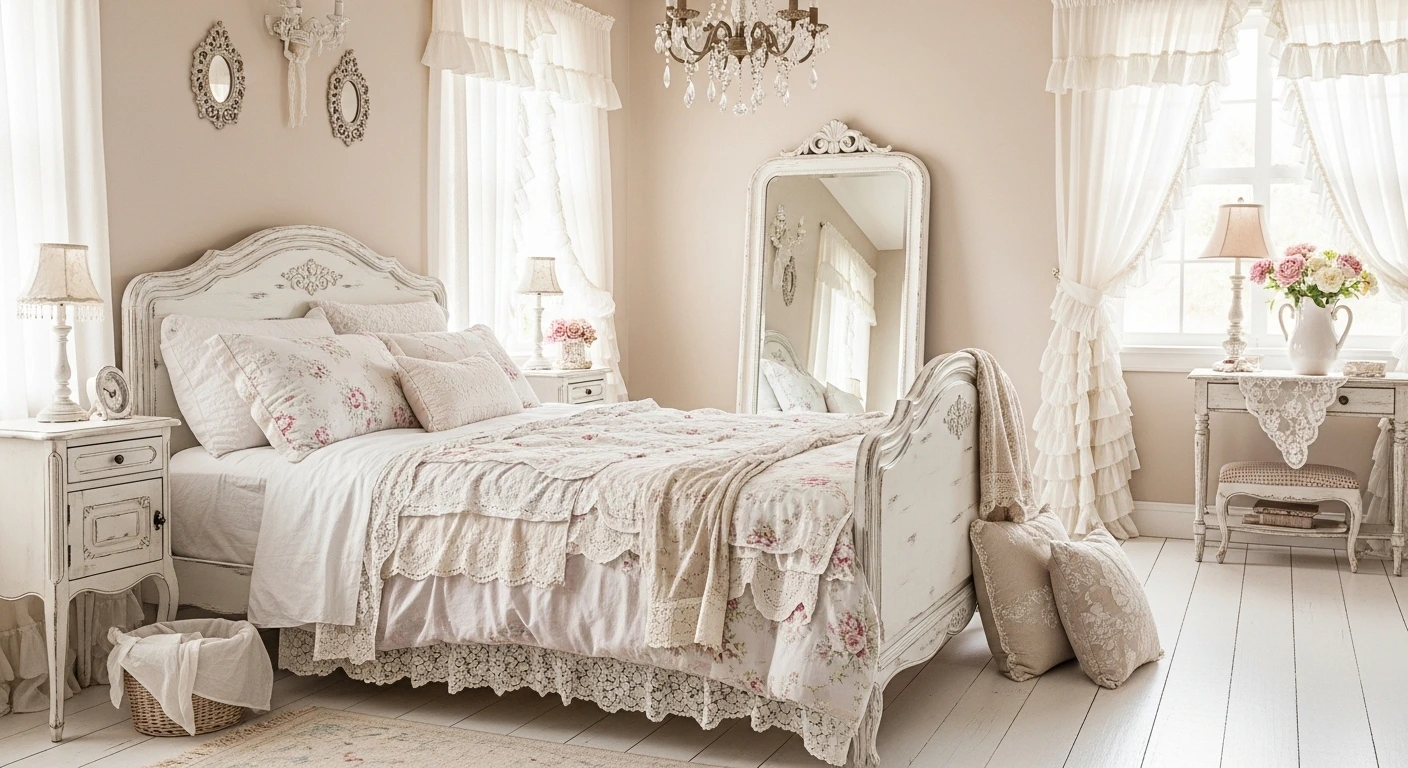 29 Shabby Chic Bedroom Ideas for a Soft & Elegant Look