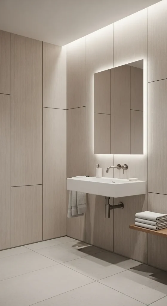 Soft Neutral Wall Panels