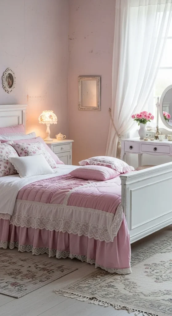Soft Pink Romantic Bedroom