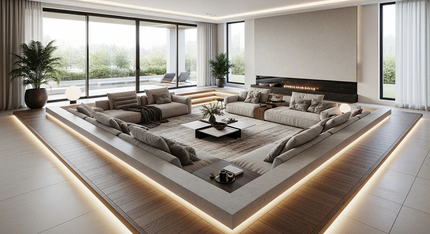 28 Sunken Living Room Ideas 2026 for Modern Homes
