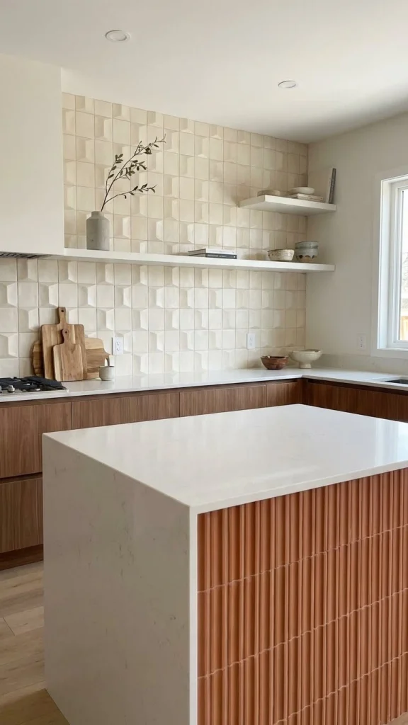 Textured Backsplashes