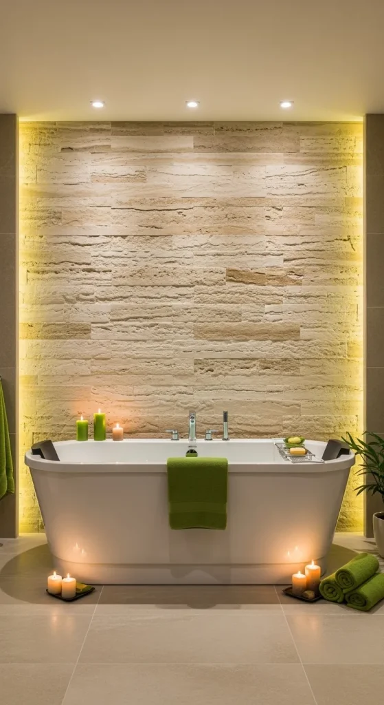 Textured Stone Accent Walls