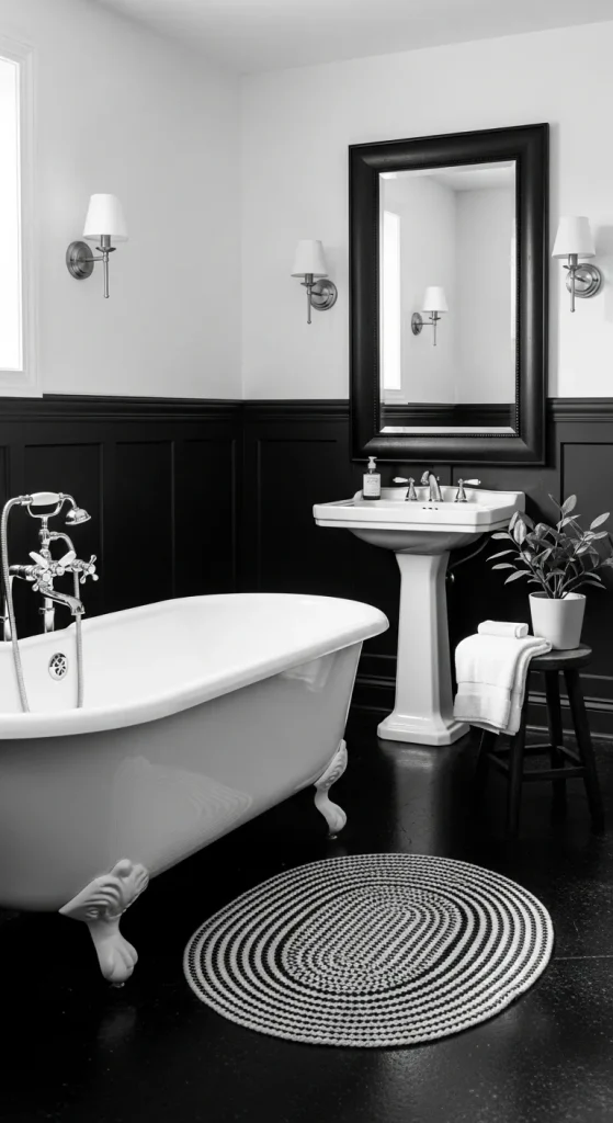 25 Stunning Black and White Bathroom Ideas for Timeless Style