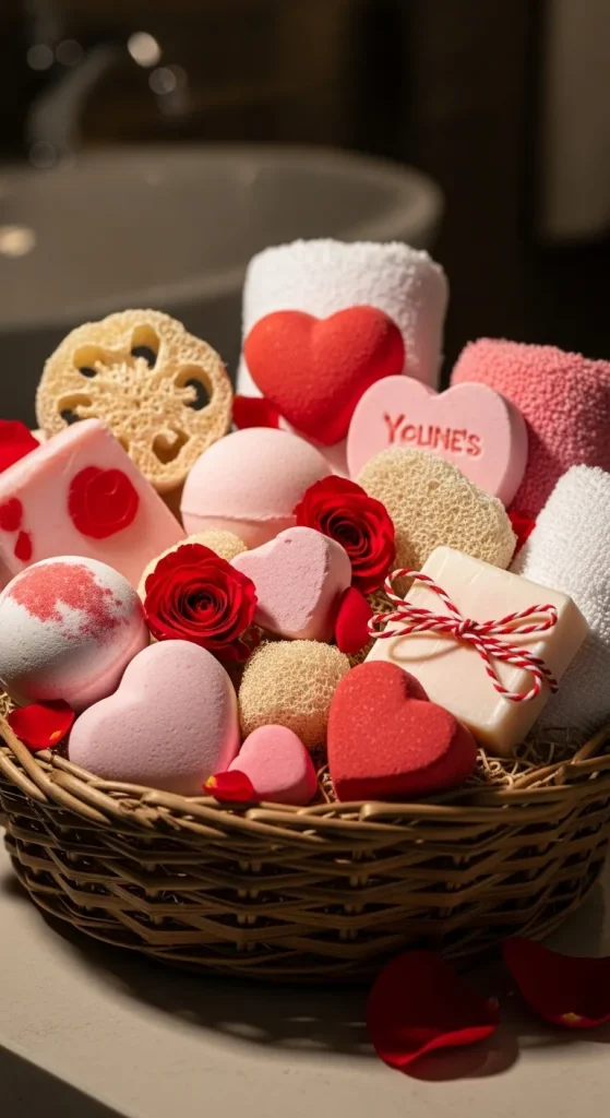 Valentine-Themed Bath Accessories