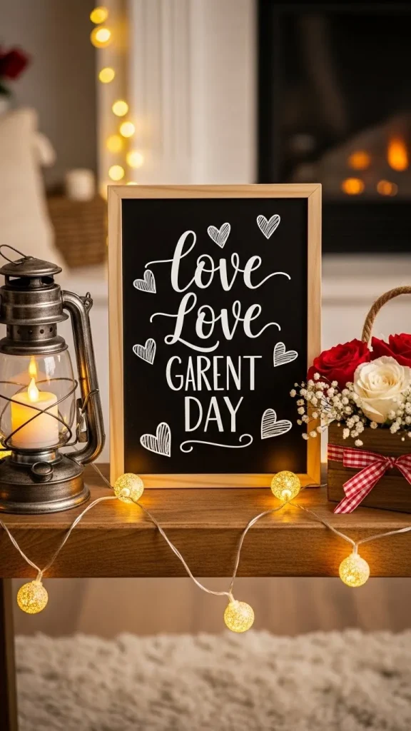 Valentine’s Chalkboard Sign