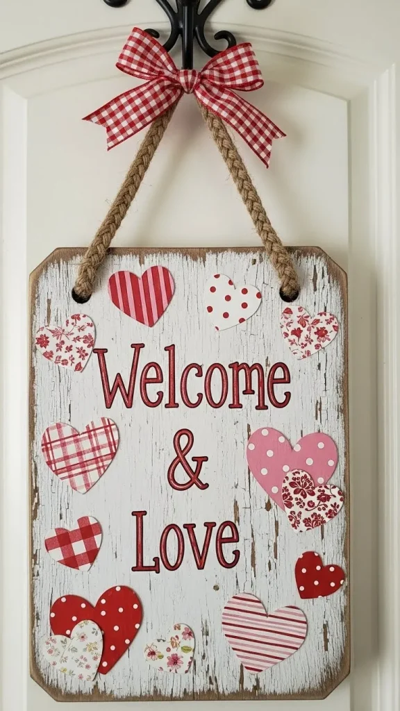 Valentine’s Day Door Sign