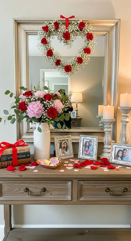 Valentine’s Day Entryway Styling