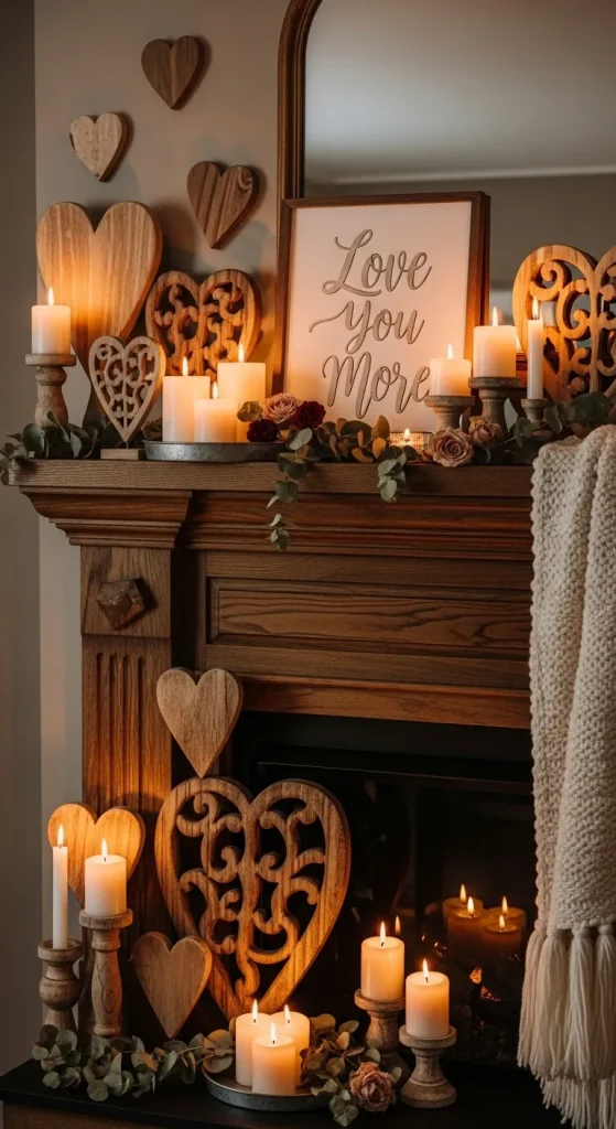 Wood and Warm Tones Mantle