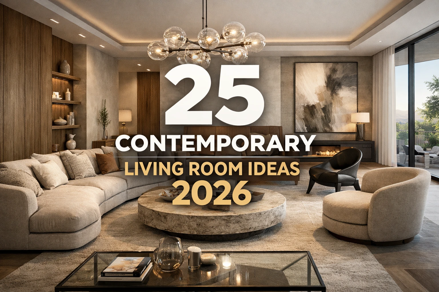 25 Contemporary Living Room Ideas for a Stylish 2026