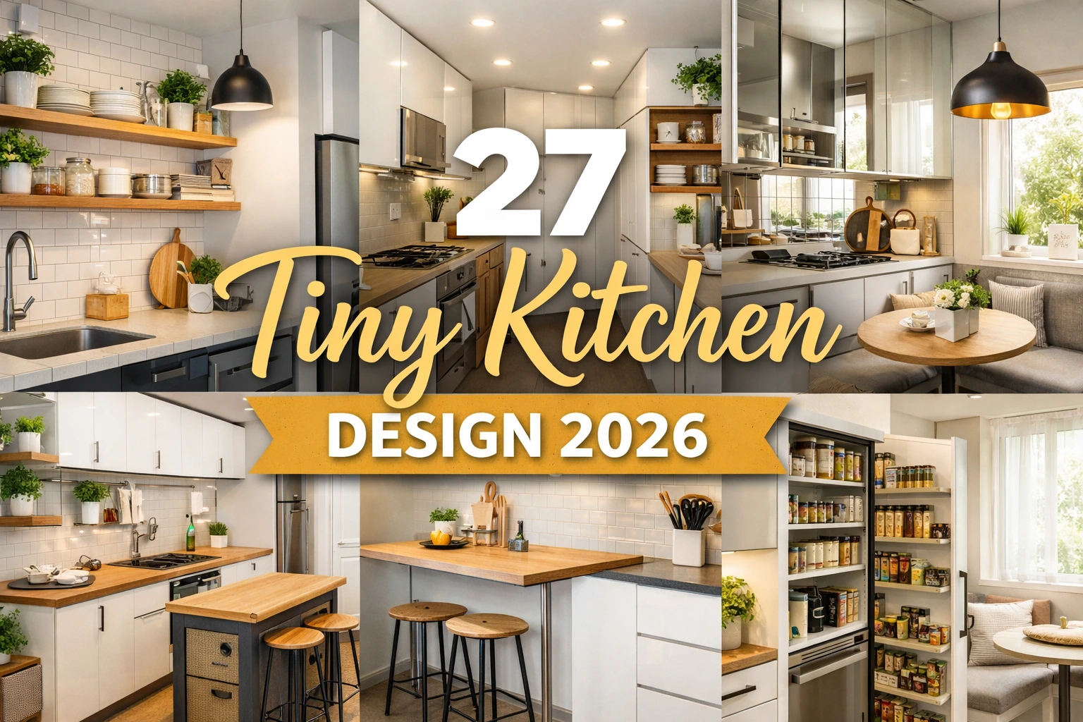 27 Tiny Kitchen Design Ideas for Small Spaces
