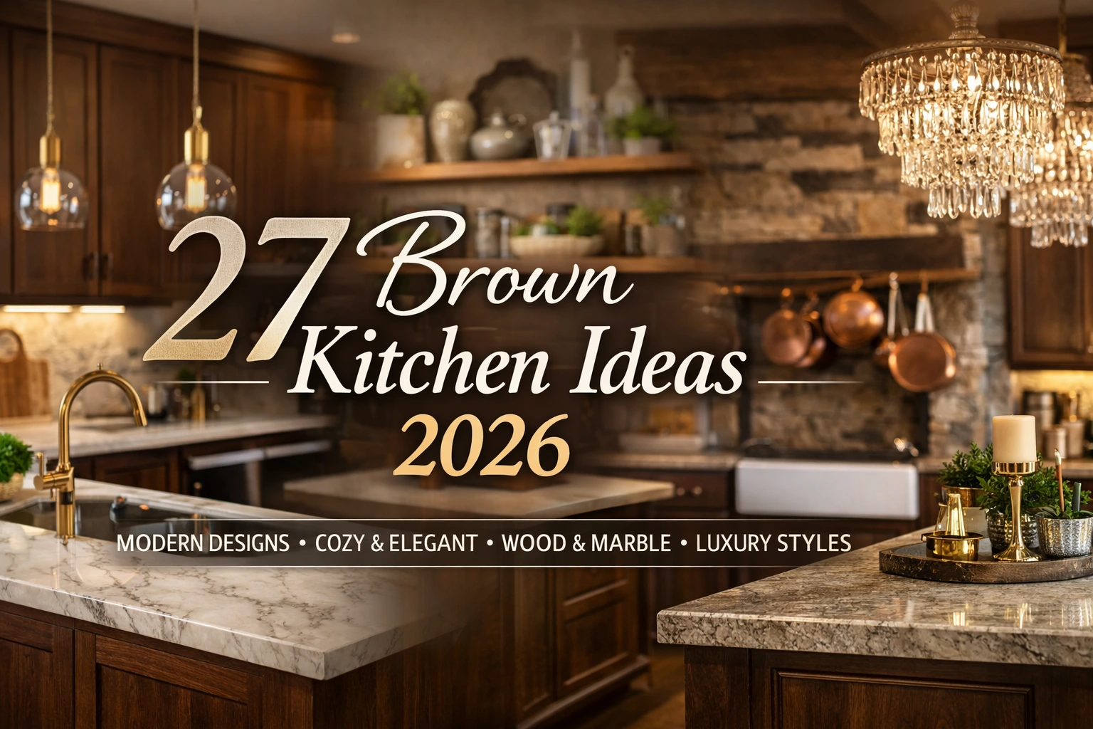 27 Brown Kitchen Ideas for a Warm Stylish Home