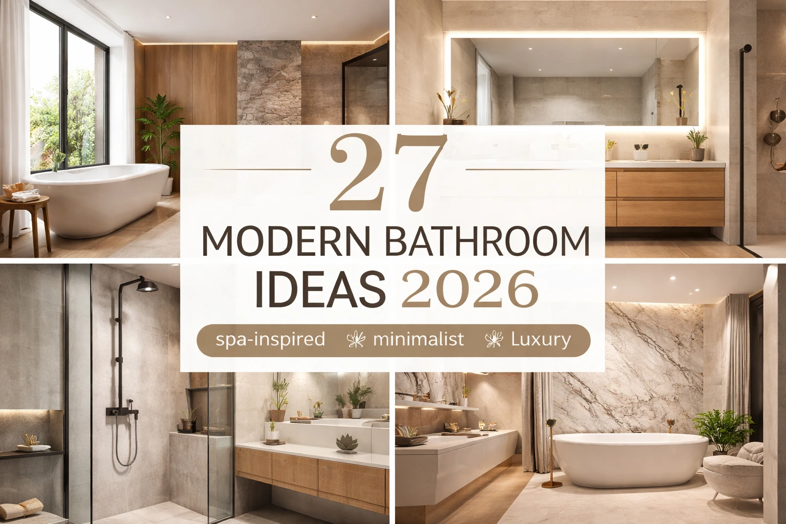 27 Modern Bathroom Ideas for 2026 – Stylish & Trendy Designs