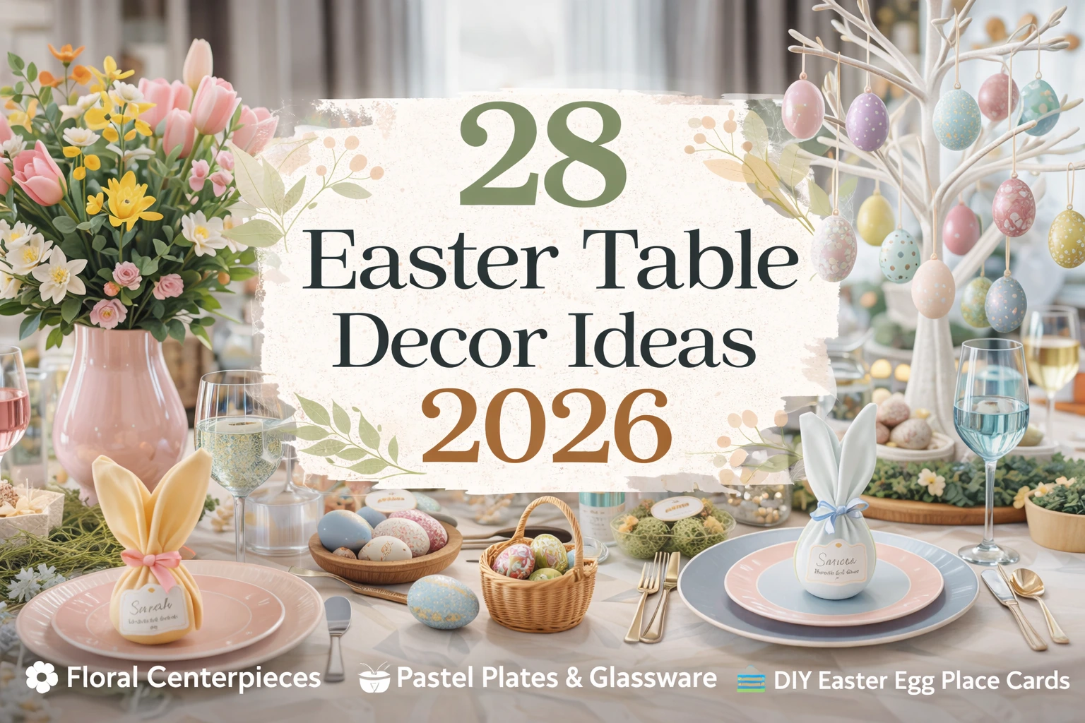 28 Easter Table Decor Ideas for a Beautiful 2026 Celebration