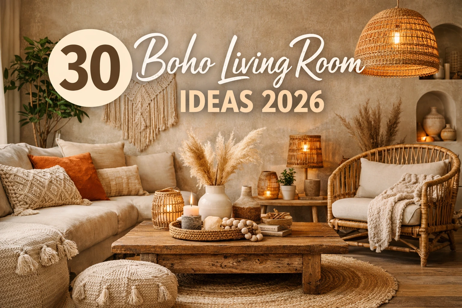 30 Boho Living Room Ideas for a Stylish Home in 2026