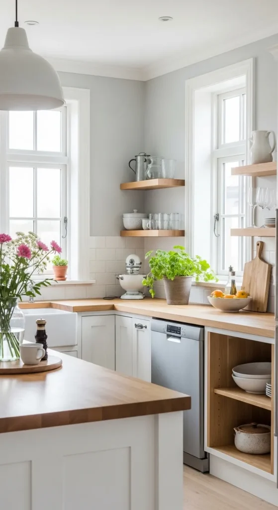 A Light Color Palette for Cabinets