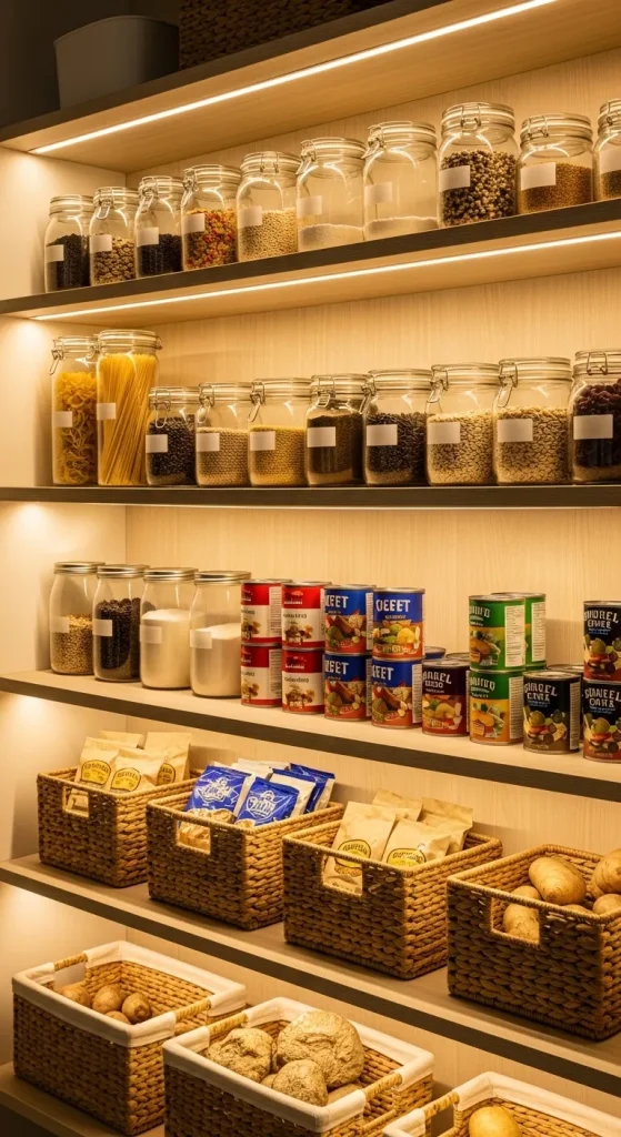 Add Pantry Lighting for Better Visibility