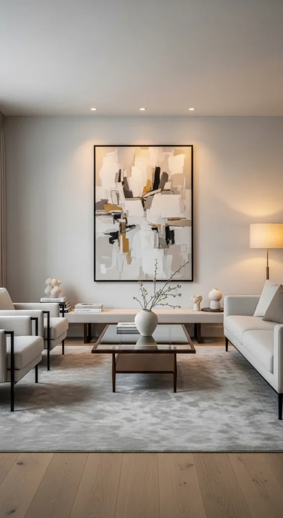 Art-Centric Living Room Design