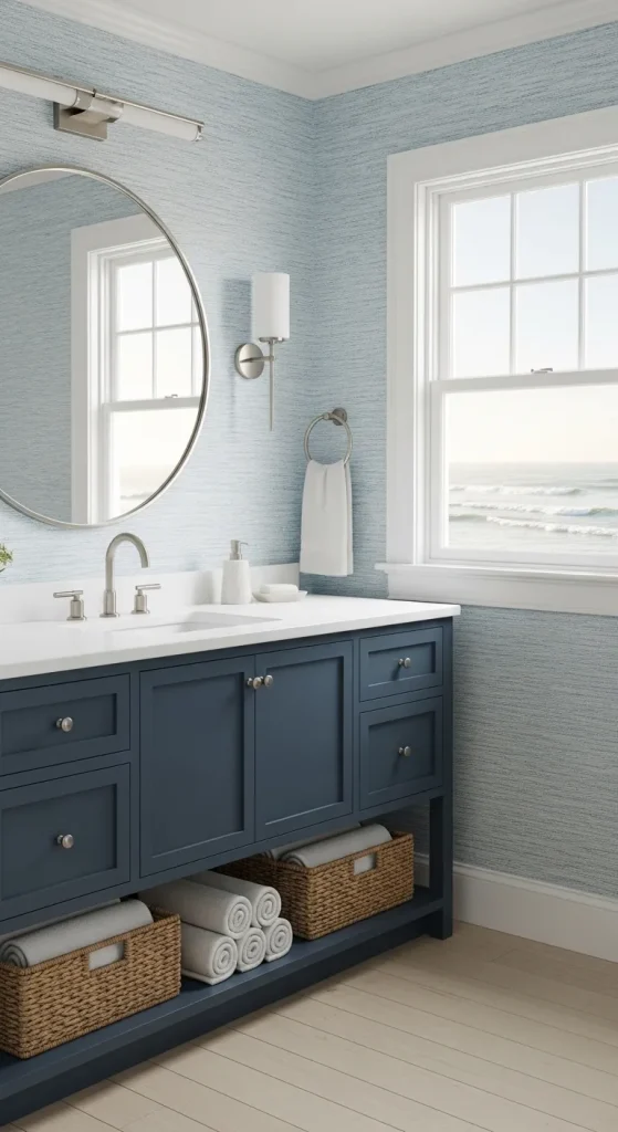 Blue Coastal Vanity
