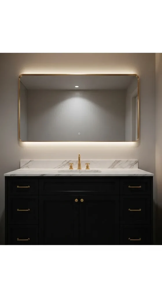 Bold Black Statement Vanity