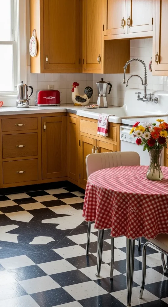 Checkerboard Floor Tiles