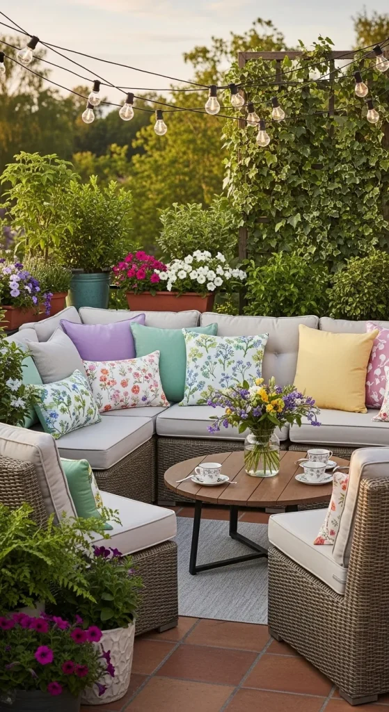 Colorful Outdoor Cushions for Added Comfort and Style