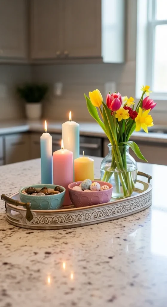 Decorative Tray with Spring Themes