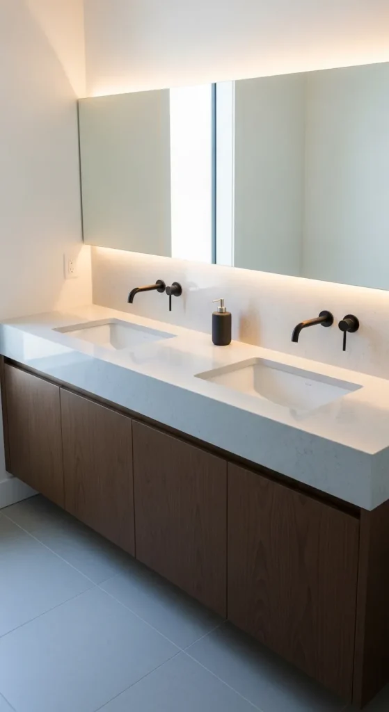 Double Sink Modern Vanity