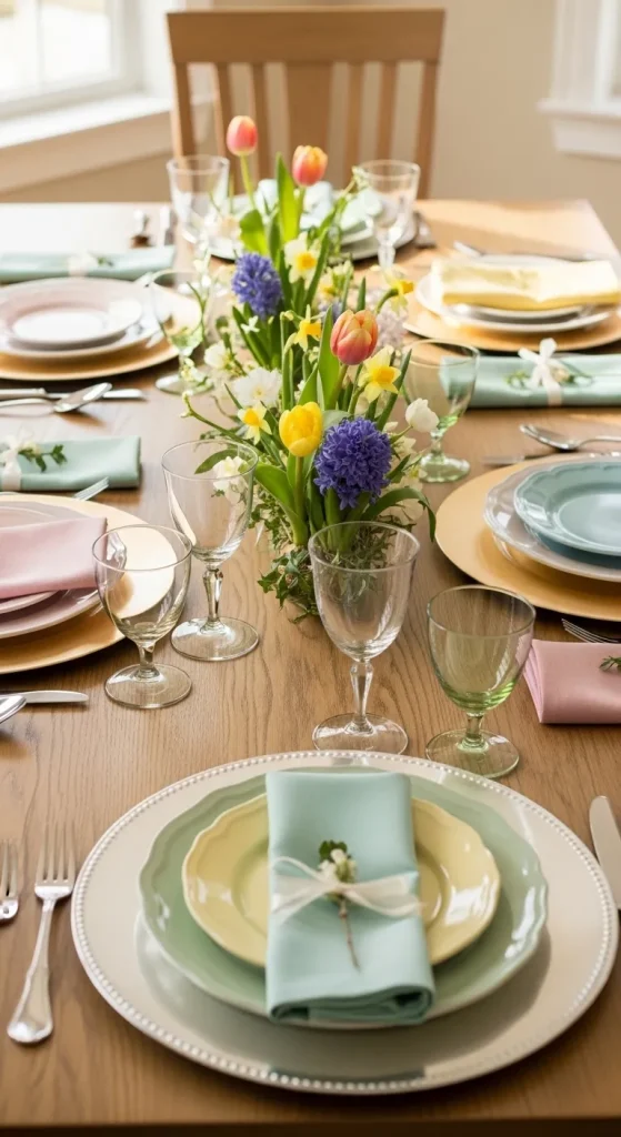 Elegant Pastel Place Settings